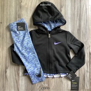Nike Black Jacket and Blue Leggings Set size 2T(NWT) ~PRICE IS FIRM, NO OFFERS~